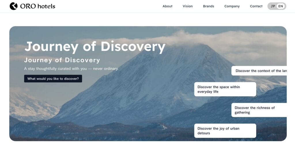 “ORO Hotels” official website launched